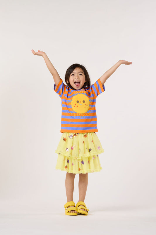 Gorman - Mini Sun Sequin Kids Skirt - yellow