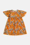 Gorman - Jumping Tiger Kids Dress - orange