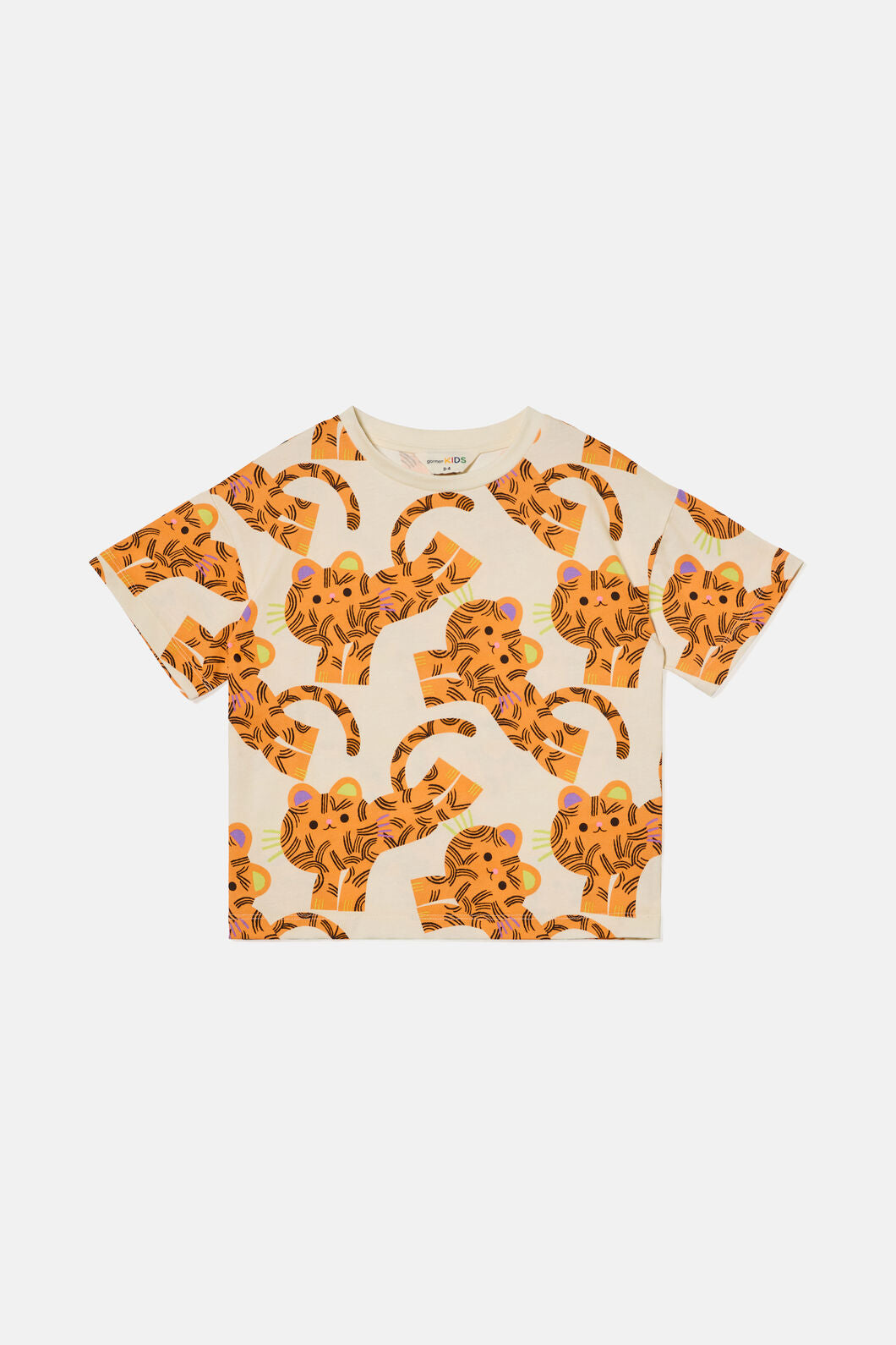 Gorman - Jumping Tiger Kids T-Shirt - cream