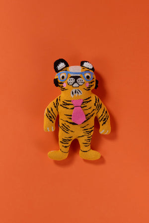 Gorman - Tiger Guy Guy Knits Toy - multi