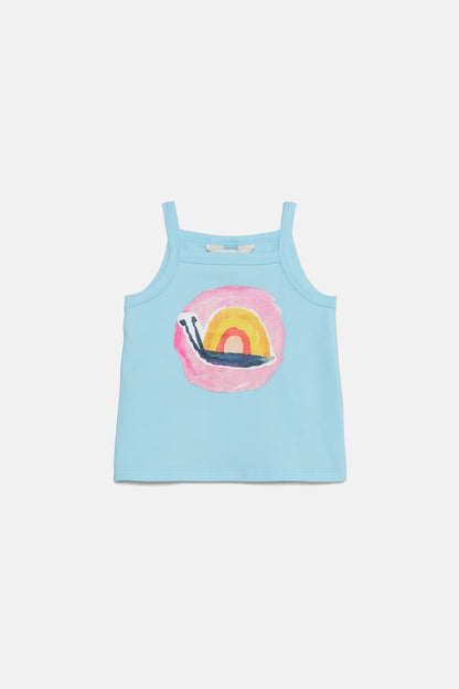 Gorman - Flower Bed Baby Singlet - blue