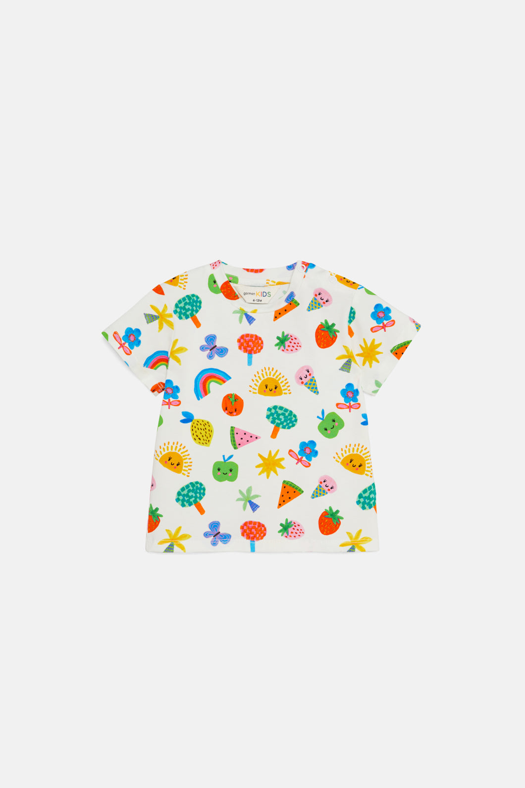 Gorman - Stickers Baby SS Tee - white