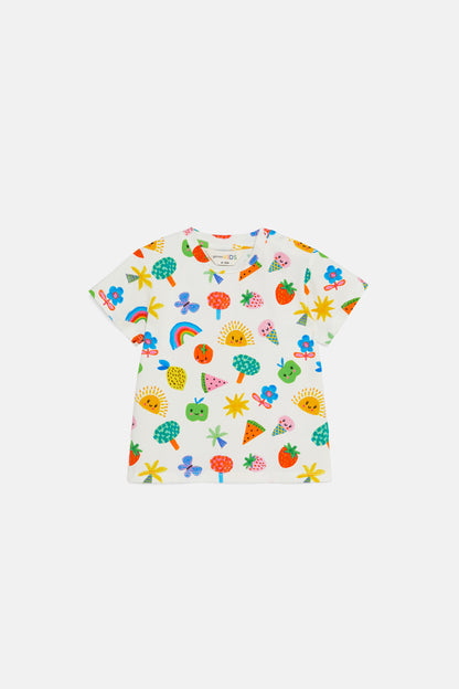 Gorman - Stickers Baby SS Tee - white