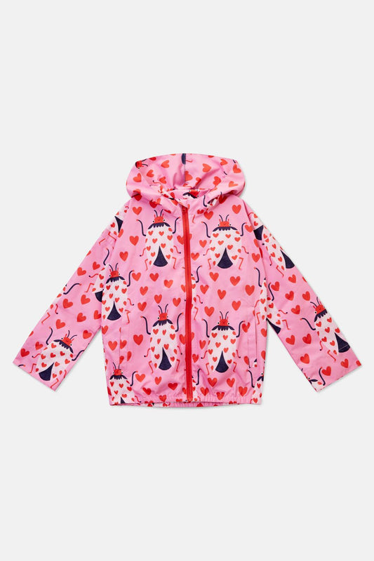 Gorman - Love Bug Kids Raincoat - pink