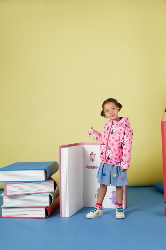 Gorman - Love Bug Kids Raincoat - pink