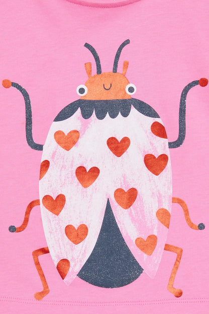 Gorman - Love Bug Kids Frill Tee - pink