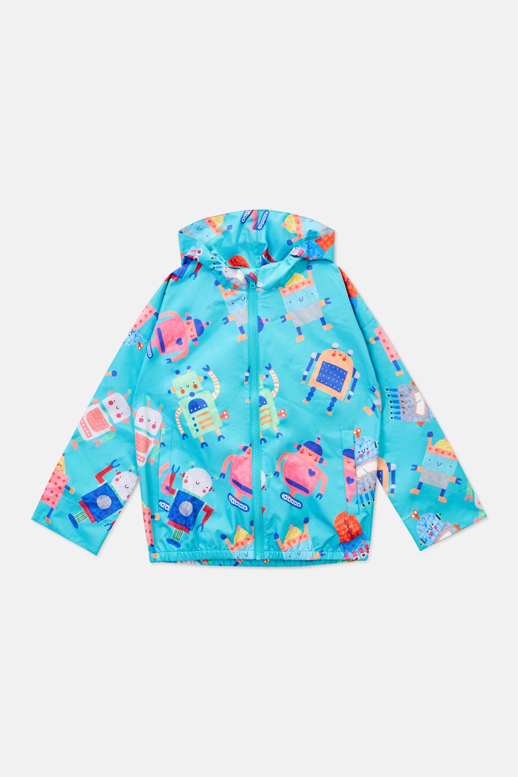 Gorman - Robots Kids Raincoat - green