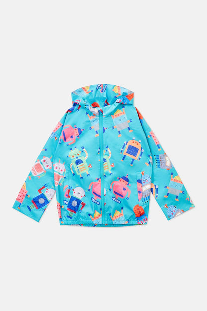 Gorman - Robots Kids Raincoat - green