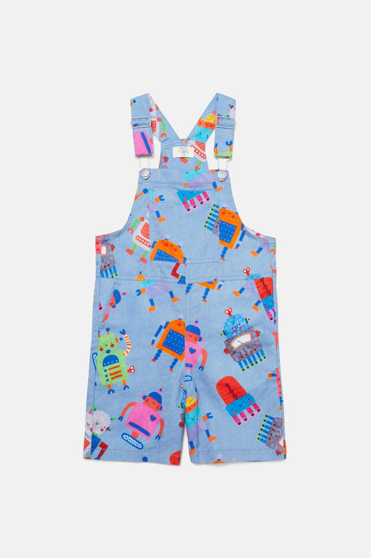 Gorman - Robots Kids Overalls - denim