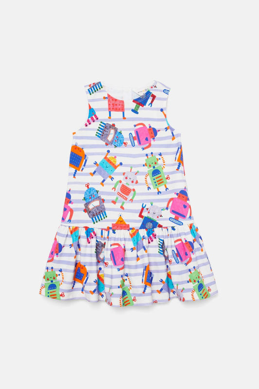 Gorman - Oui Non Robots Kids Dress - stripe