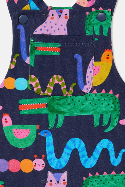 Gorman - Book Club Baby Overalls - navy