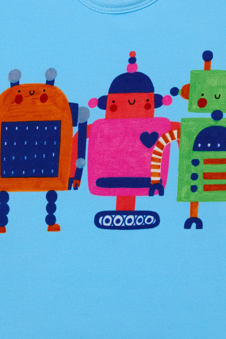 Gorman - Robots Gang Baby Tee - blue