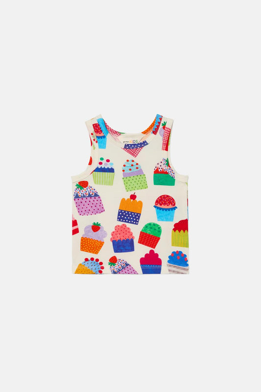 Gorman - Cupcakes Baby Tank - cream