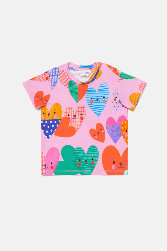 Gorman - Hearts Baby SS Tee - pink