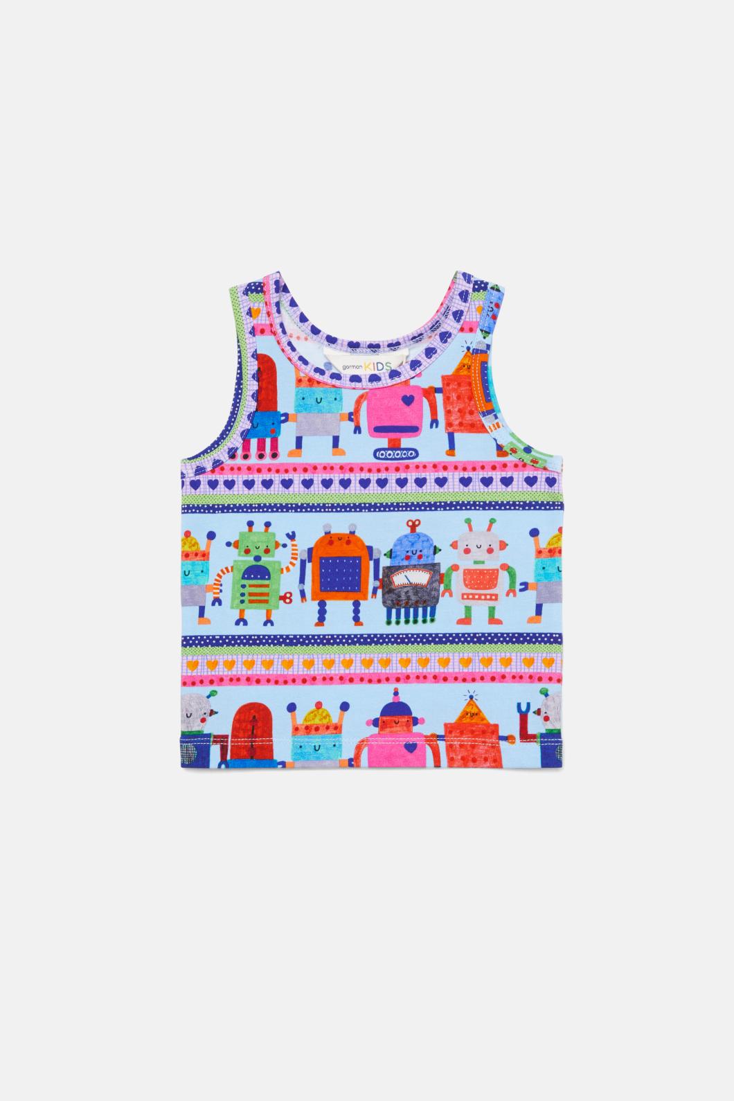Gorman - Robots Baby Tank - blue
