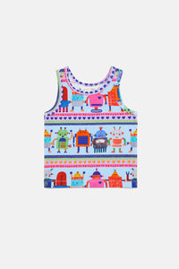 Gorman - Robots Baby Tank - blue