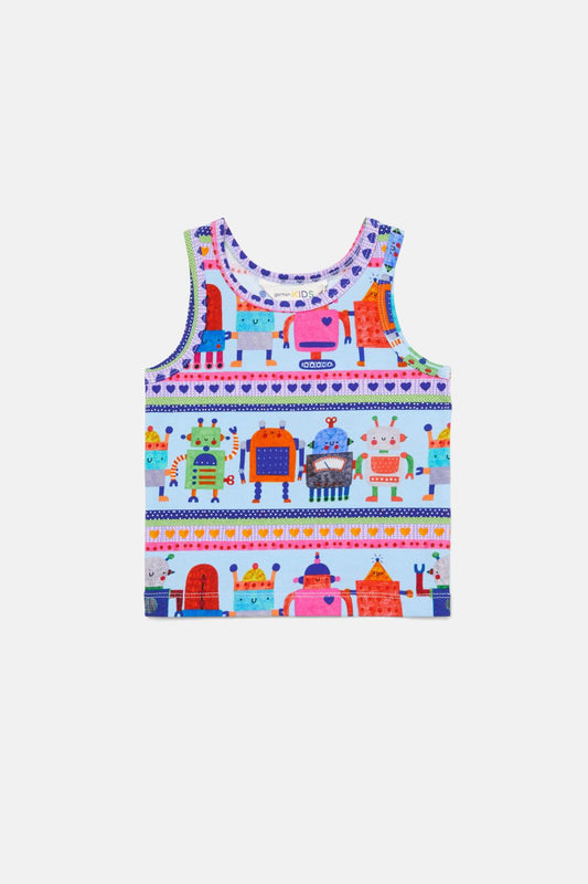 Gorman - Robots Baby Tank - blue