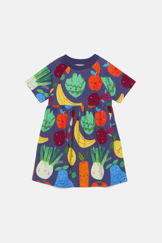 Gorman - Veggies Kids Dress - navy