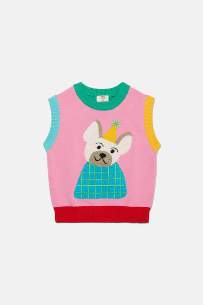 Gorman - Doggies Kids Knit Vest - multi