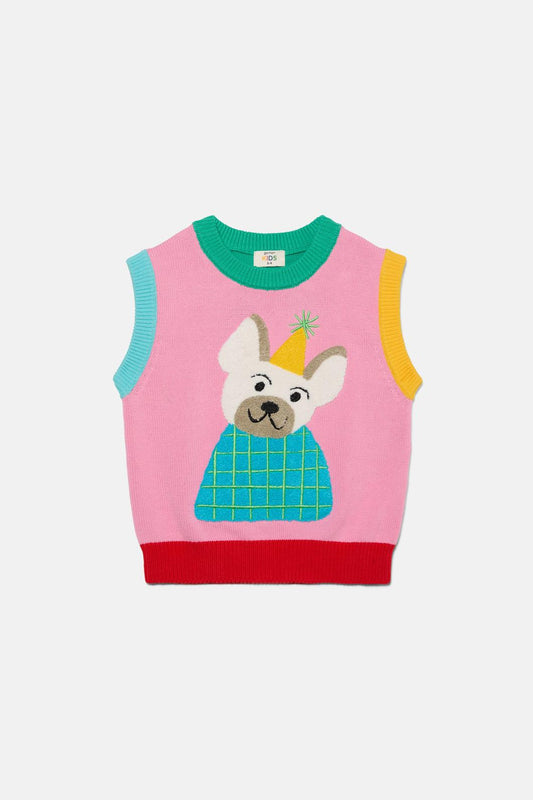 Gorman - Doggies Kids Knit Vest - multi