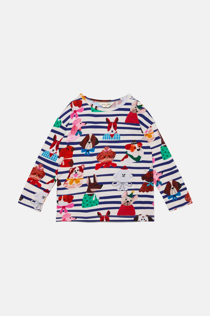 Gorman - Oui Non Doggies Kids LS Tee - stripe
