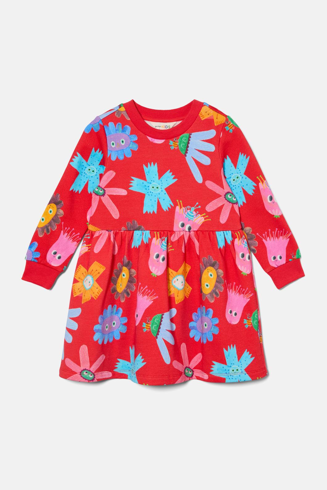 Gorman - Red Floral Kids Dress - red