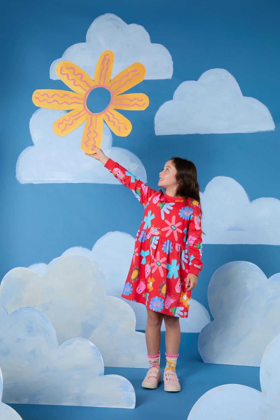 Gorman - Red Floral Kids Dress - red