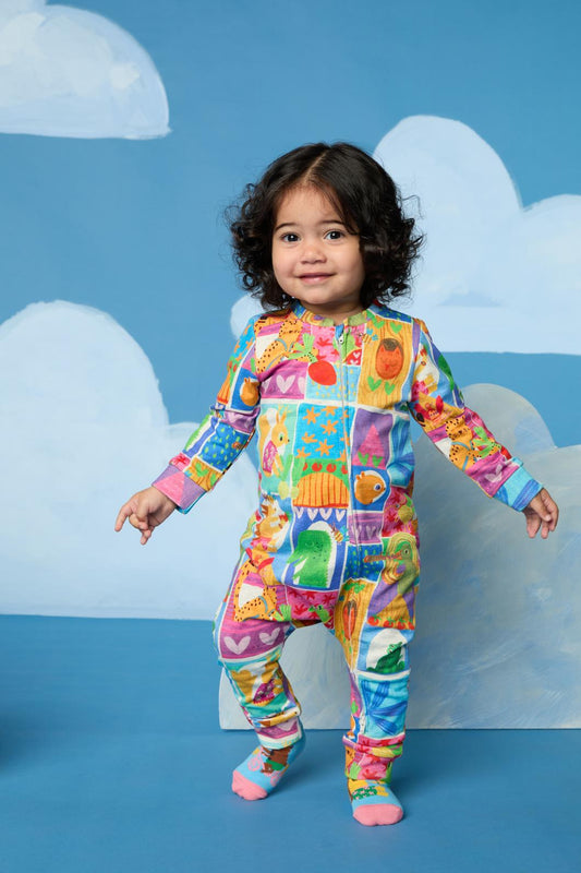 Gorman - Looking Out Baby Onesie - multi
