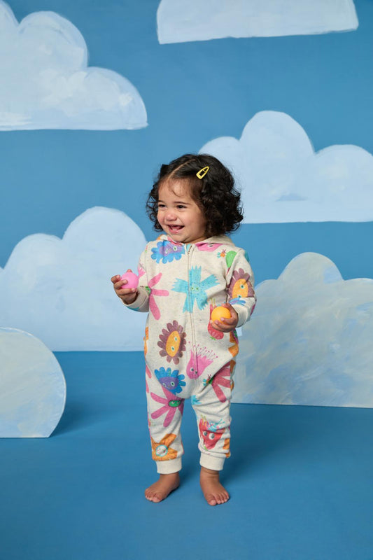 Gorman - Lucky Flower Baby Onesie - cream