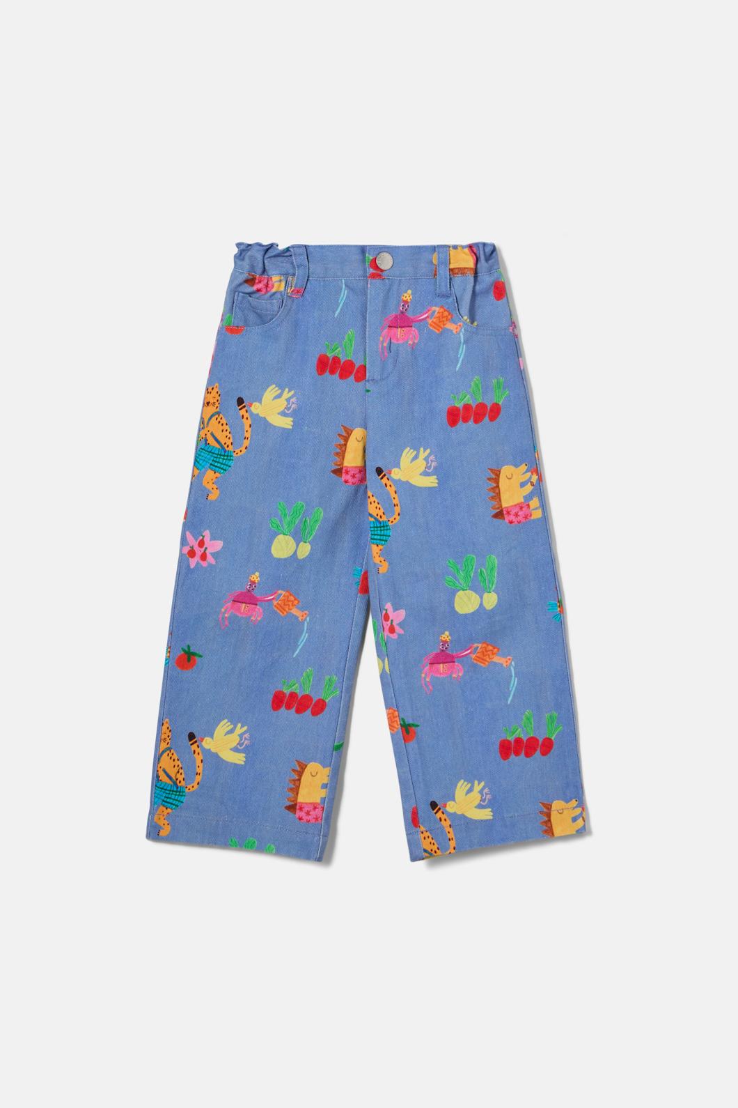 Gorman - Garden Kids Pants - blue