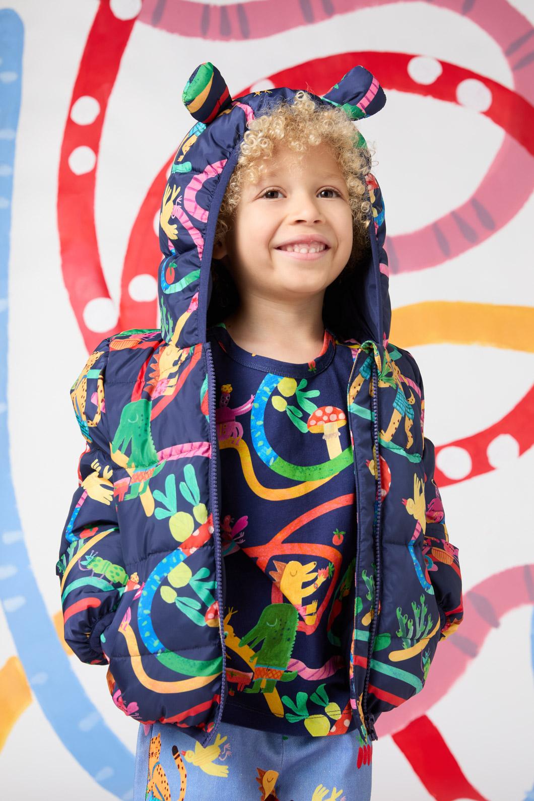 Gorman - Riding Swirl Kids PufferJacket - navy
