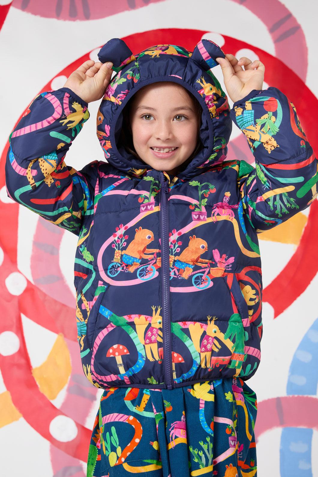 Gorman - Riding Swirl Kids PufferJacket - navy