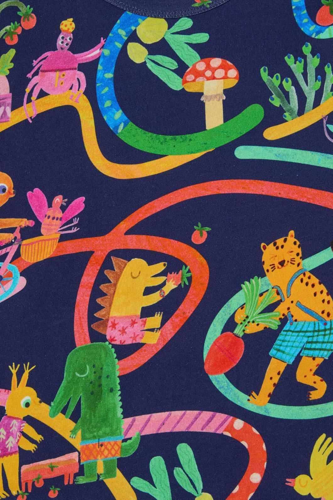 Gorman - Riding Swirl Kids LS Tee - navy