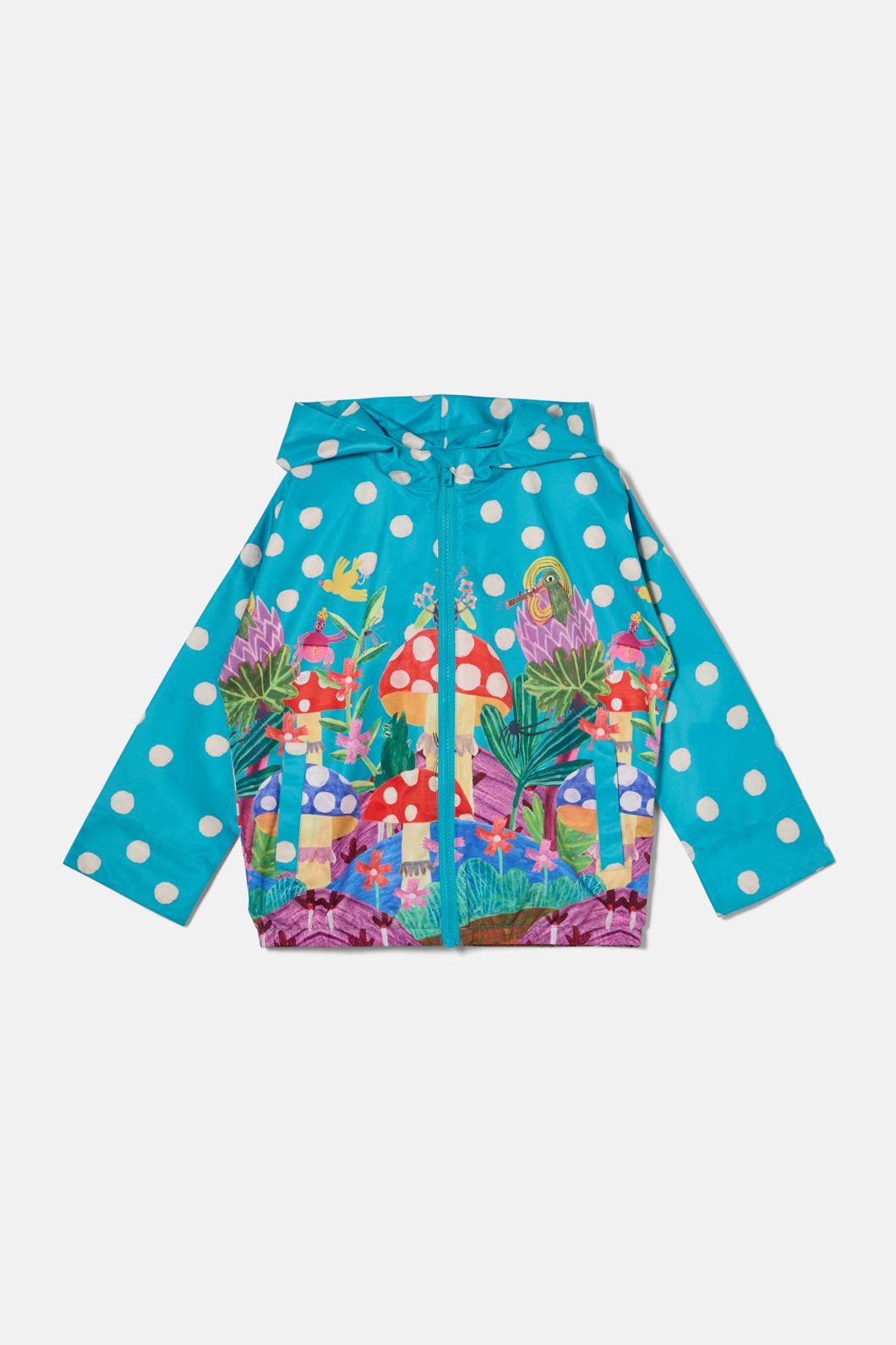 Gorman - Toadstool Spot Kids Raincoat - teal