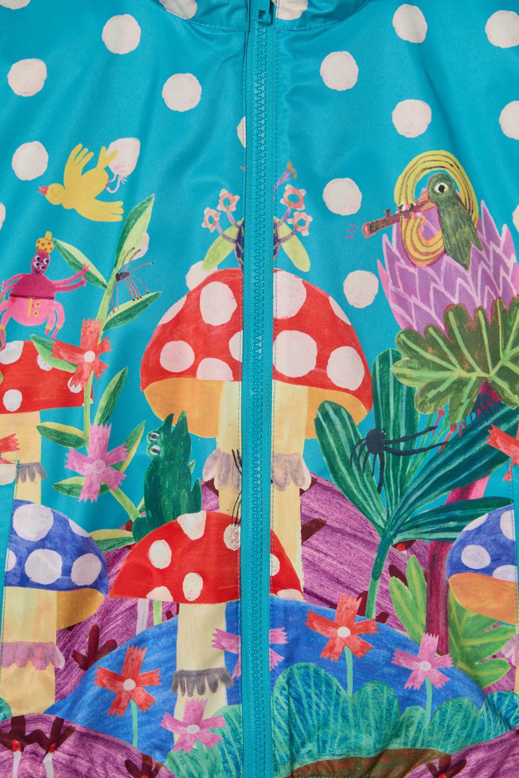 Gorman - Toadstool Spot Kids Raincoat - teal