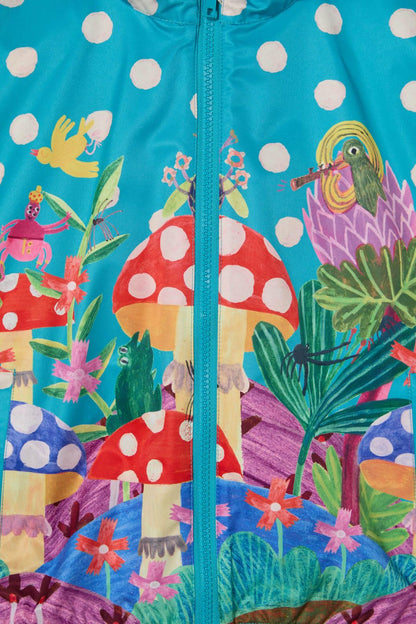 Gorman - Toadstool Spot Kids Raincoat - teal