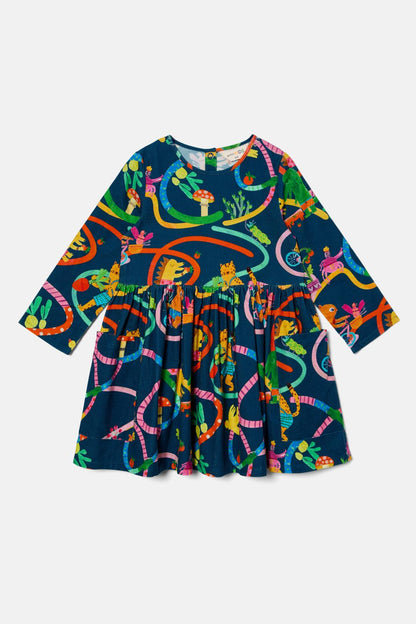 Gorman - Riding Swirl Kids Dress - navy