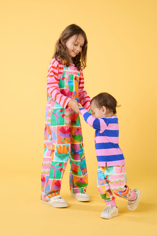 Gorman - Wild Blooms Kids Overalls - multi