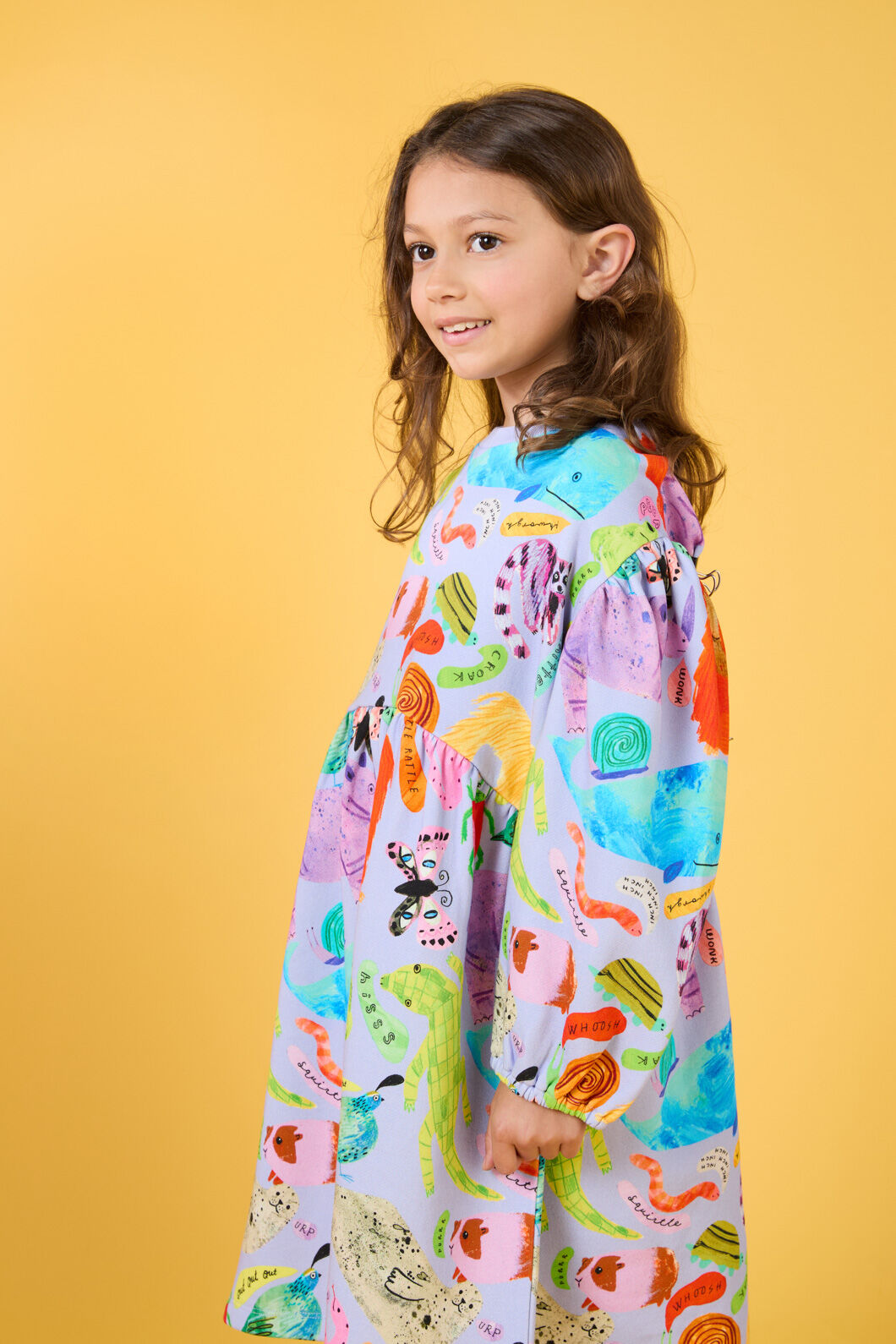 Gorman - Animals Kids Dress - lavender