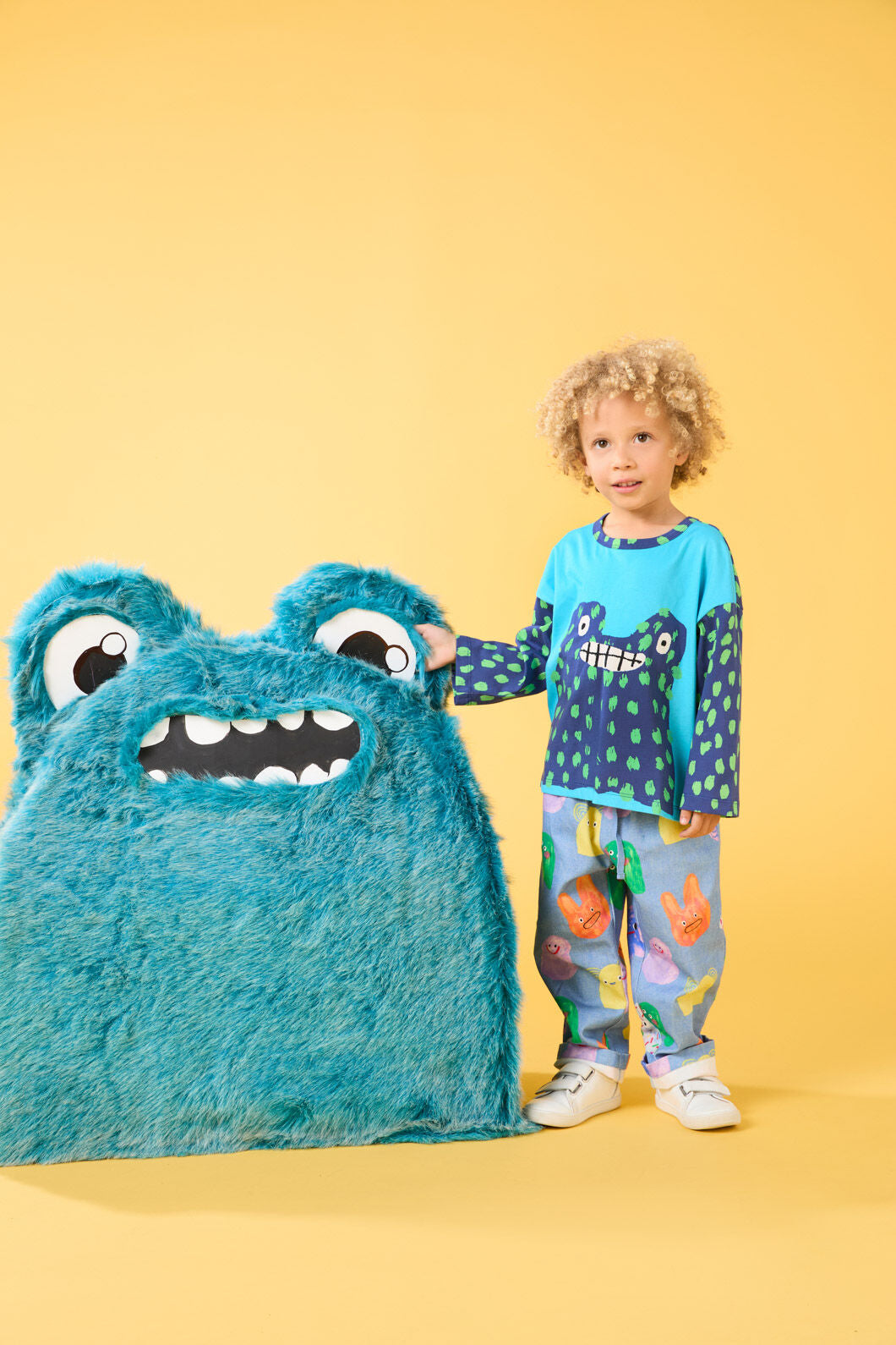 Gorman - Monster Guy Kids LS Tee - blue