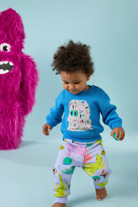 Gorman - Monster Guy Baby Knit - blue