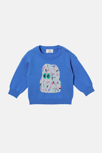 Gorman - Monster Guy Baby Knit - blue