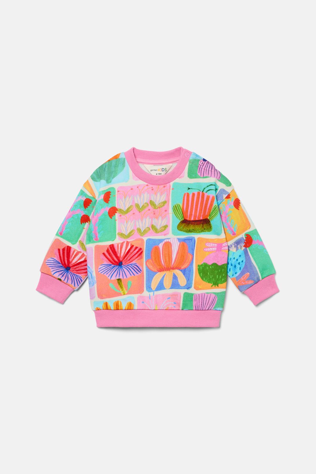 Gorman - Wild Blooms Baby Sweater - multi