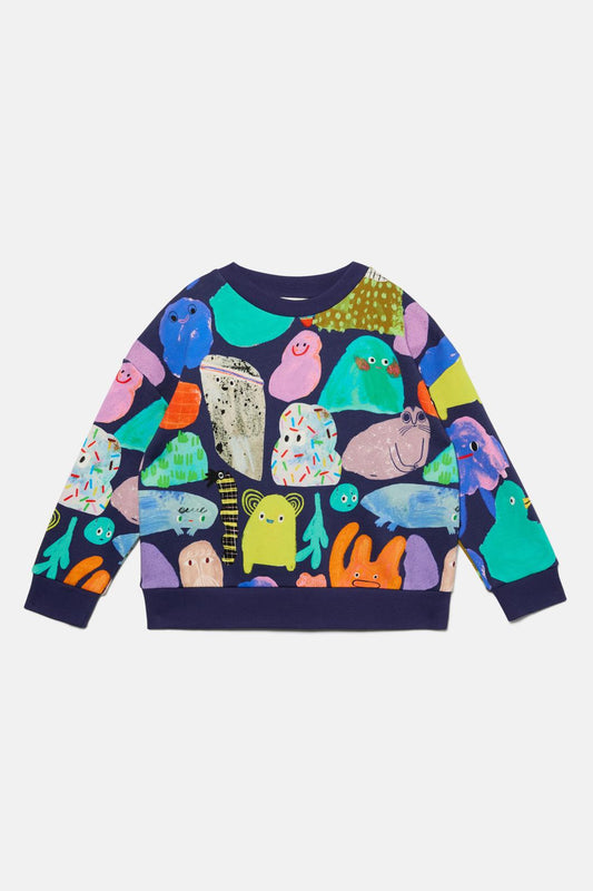 Gorman - Monsters Kids Sweater - navy