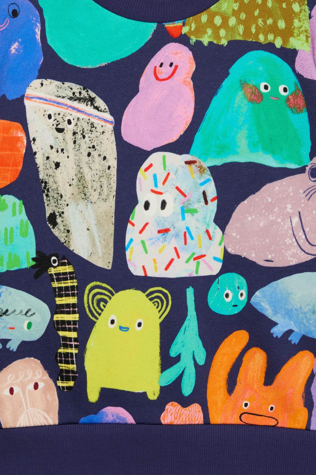 Gorman - Monsters Kids Sweater - navy