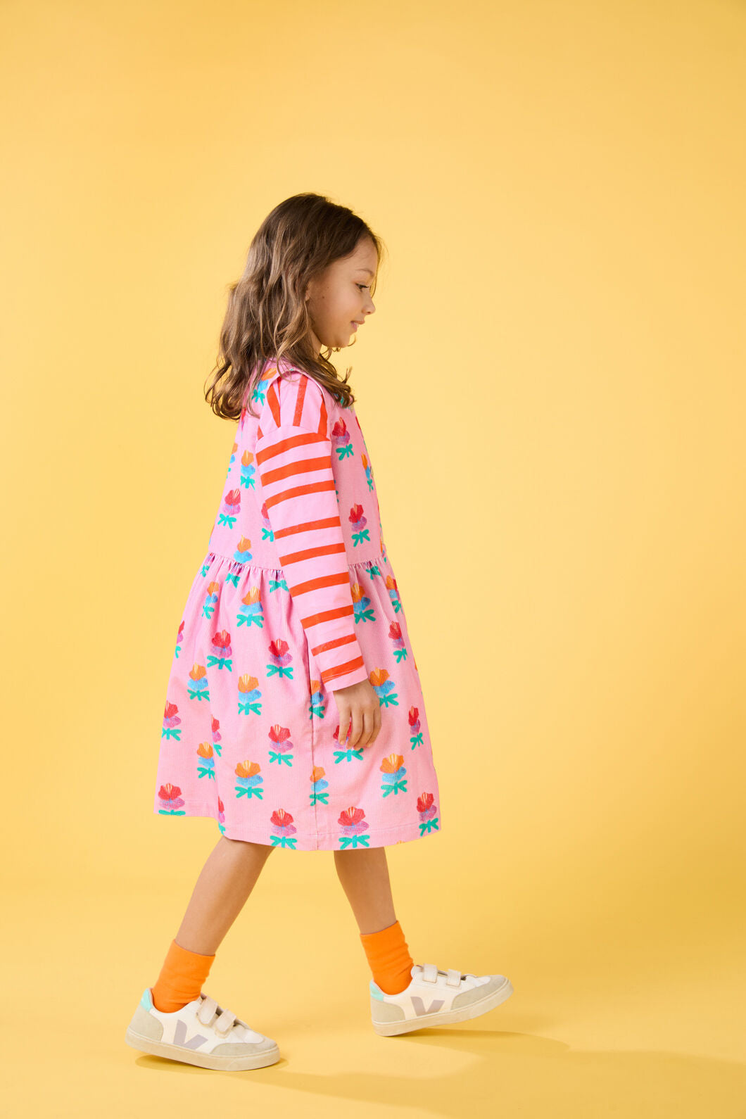 Gorman - Lotus Flower Kids Cord Dress - pink
