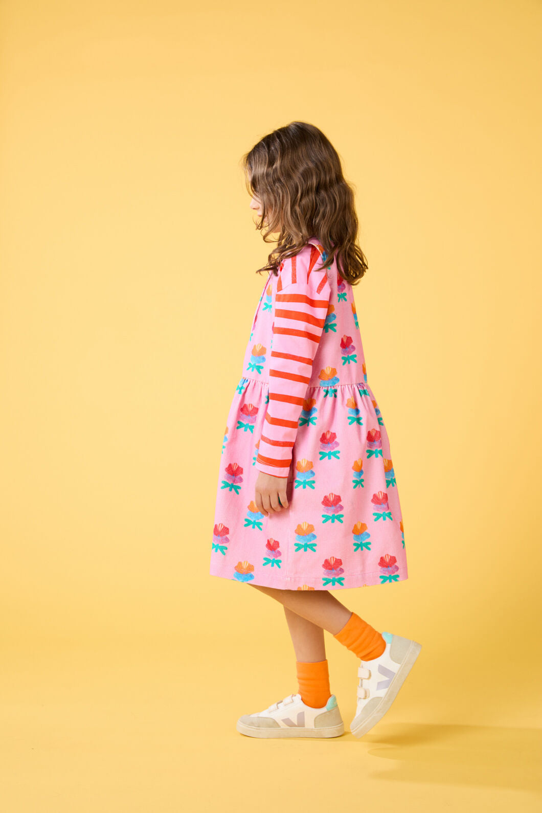 Gorman - Lotus Flower Kids Cord Dress - pink