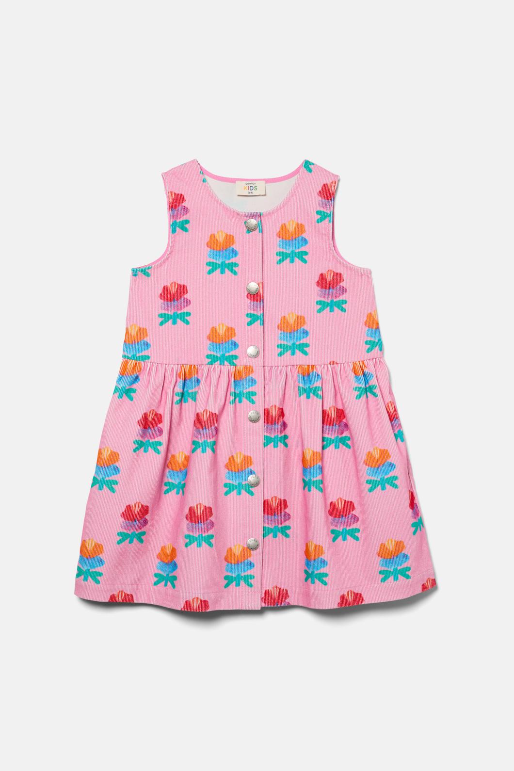 Gorman - Lotus Flower Kids Cord Dress - pink
