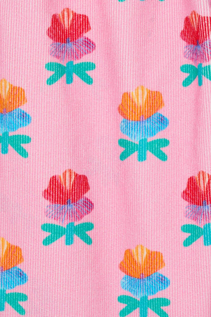 Gorman - Lotus Flower Kids Cord Pants - pink