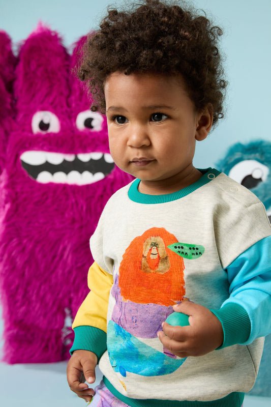 Gorman - Animals Stack Baby Sweater - multi